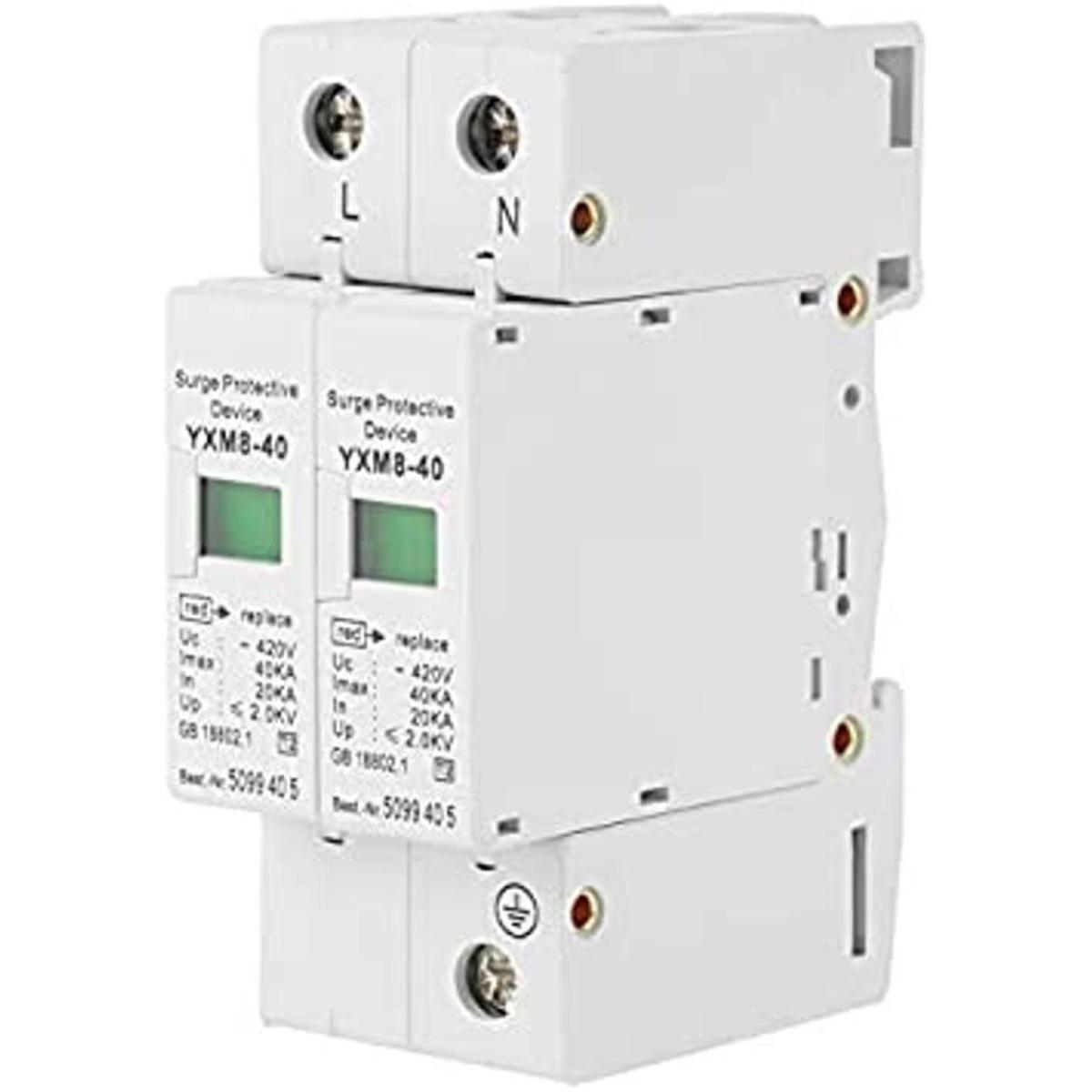 Protector fotovoltaico de sobretensión 220 V 2P 40 KA
