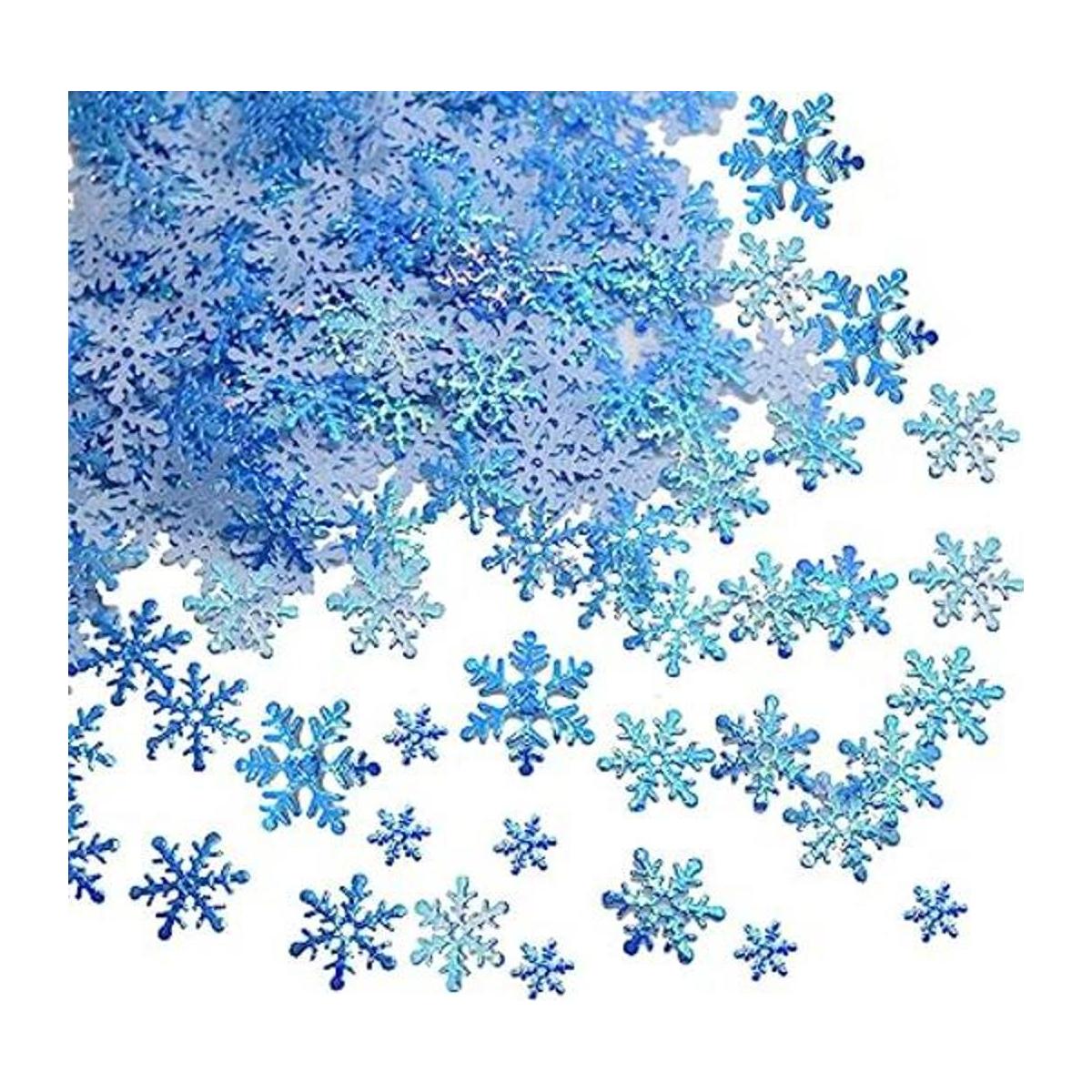 750 piezas de confeti de copos de nieve para Navidad país