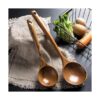Juego de 2 cucharones de madera para cucharas de cocina