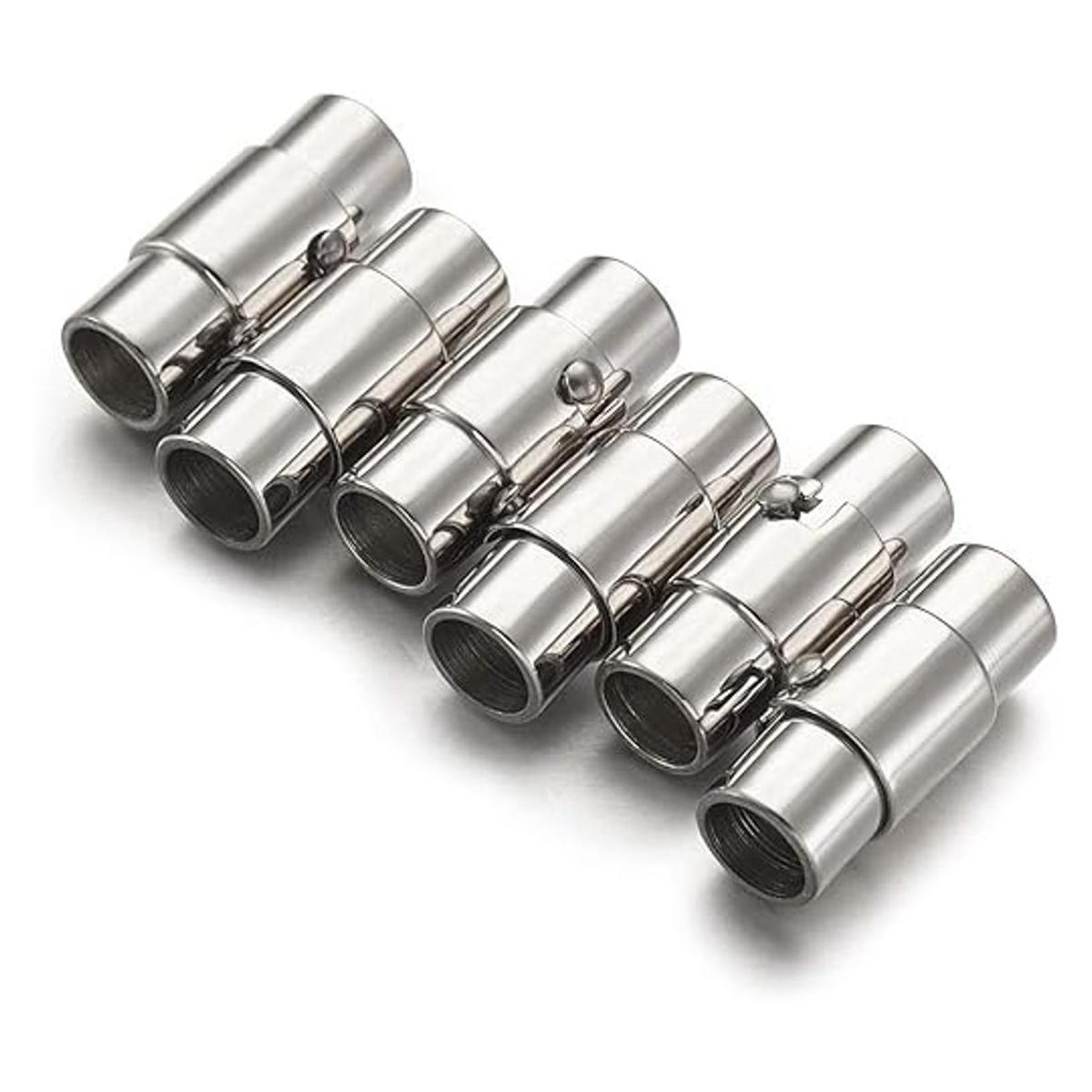 Pandahall 10 cierres magnéticos de acero inoxidable para