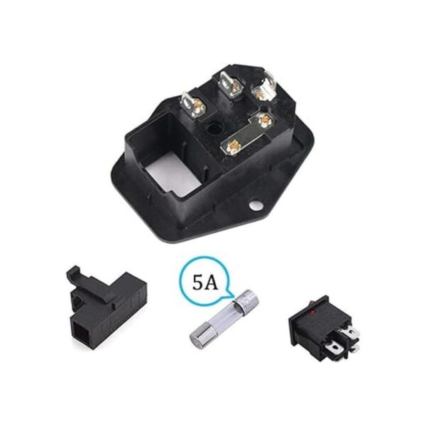 URBEST Enchufe macho de 10 A 250 V módulo de entrada_4
