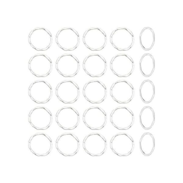 PH PandaHall UNICRAFTABLE 50 anillos de aleación de