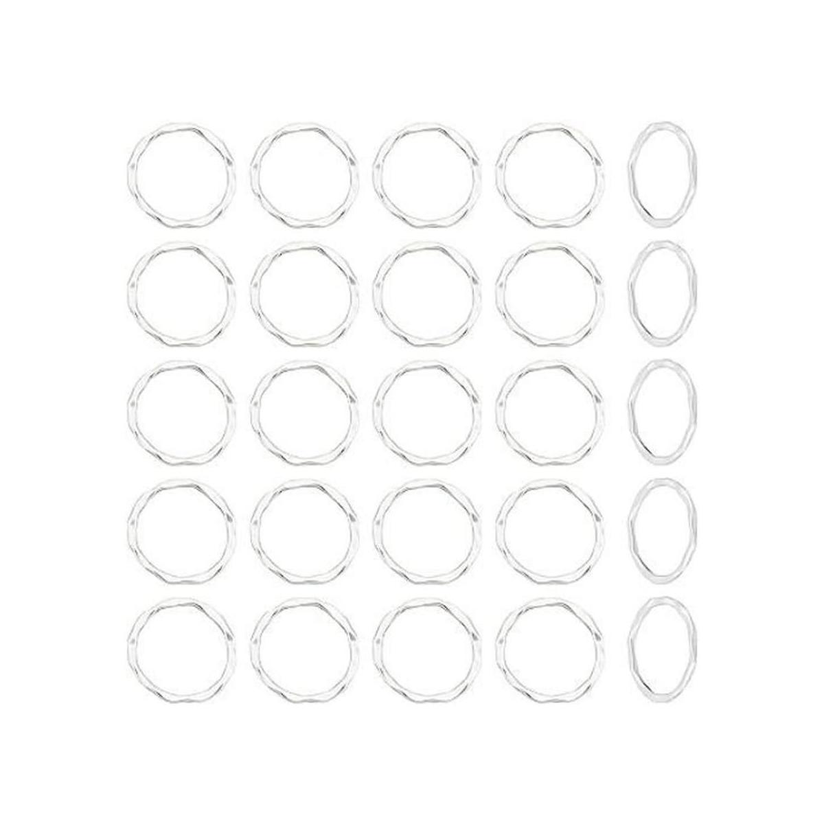 PH PandaHall UNICRAFTABLE 50 anillos de aleación de