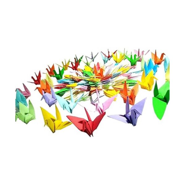 Kingsnow 100 grúa de papel multicolor de origami plegada_2