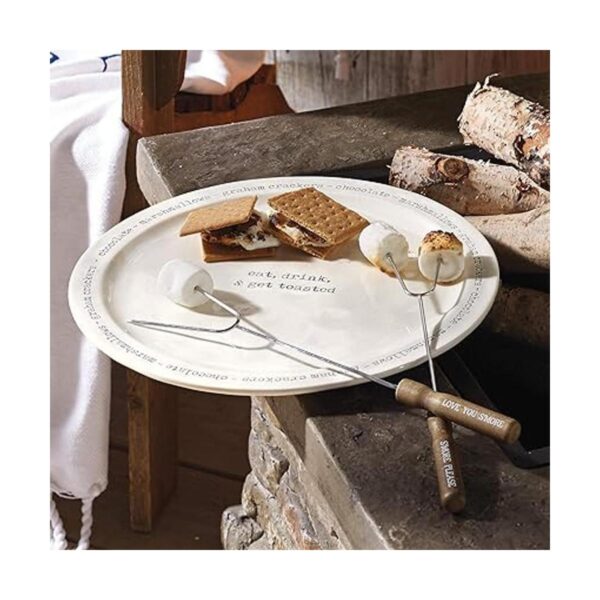 Mud Pie Farmhouse SMores Juego de platos especiales para_3