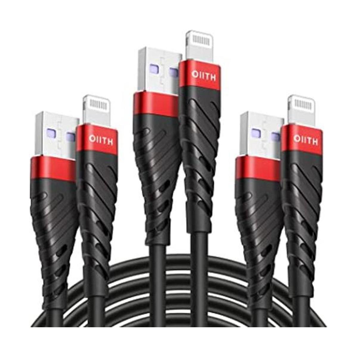 OIITH Cable de carga largo para iPhone con certificación