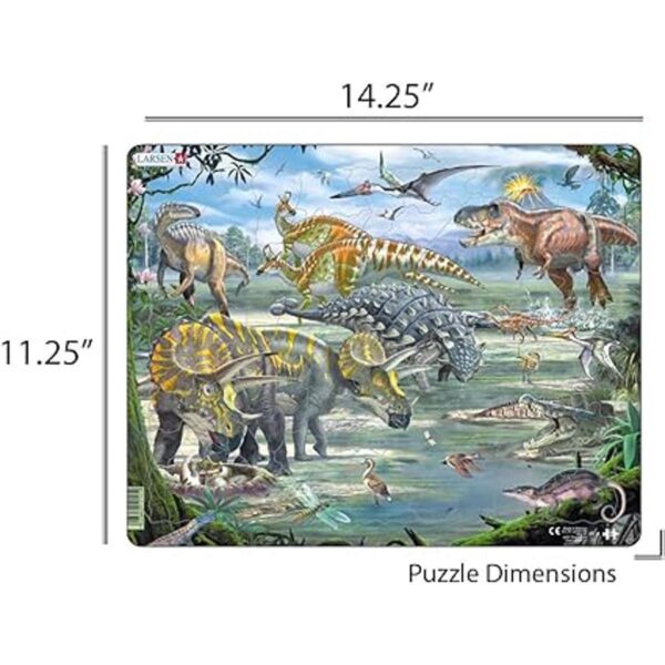 Rompecabezas educativo Larsen Puzzles Dinosaurs_4