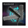 Micrófono condensador de grabación de PC USB LED azul_3