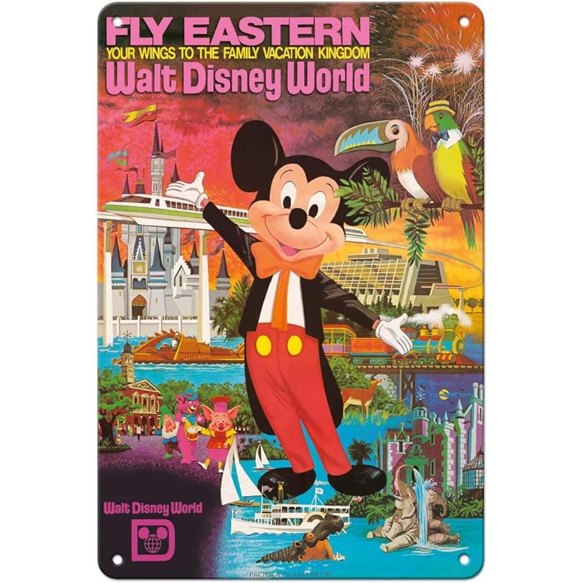Póster de Pacific Island Art Walt Disney World Fly