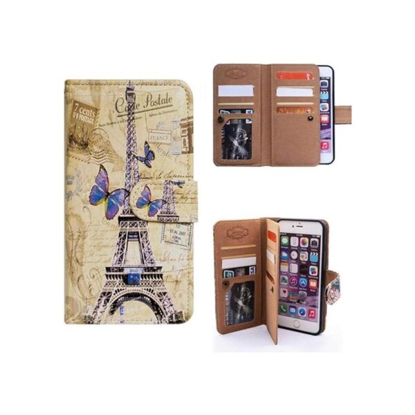 Bcov Funda tipo cartera para iPhone 7 Plus con tarjetero_1