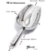JBscoop Cuchara de hielo grande de acero inoxidable de