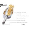 JBscoop Cuchara de hielo grande de acero inoxidable de