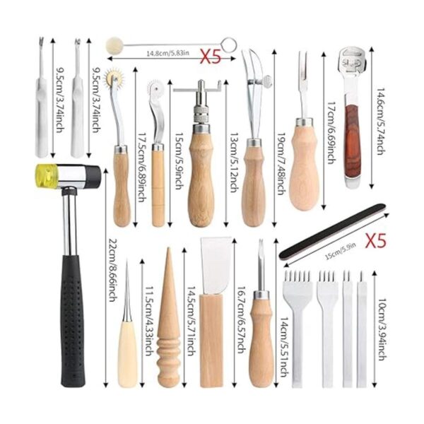 Kit de herramientas manuales de artesanía de cuero_2