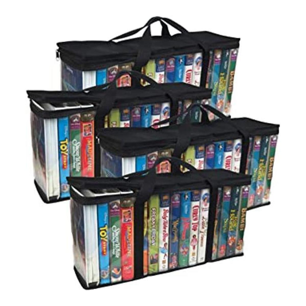 Evelots VHS Bolsa de almacenamiento organizador de