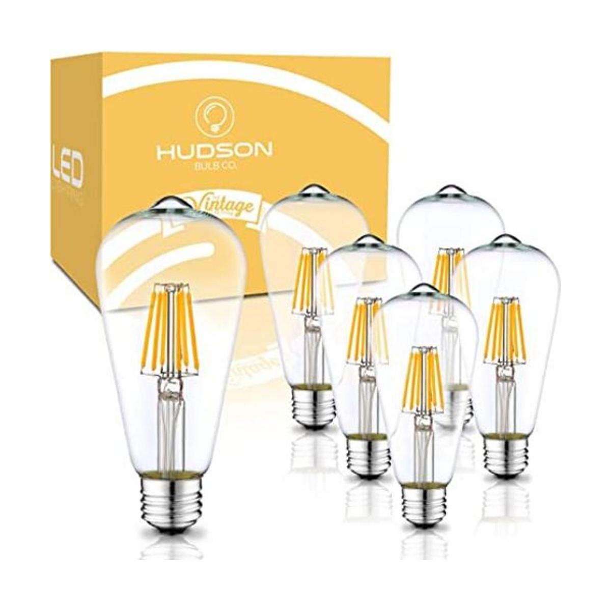 Bombillas LED Edison vintage de 6 W paquete de 6