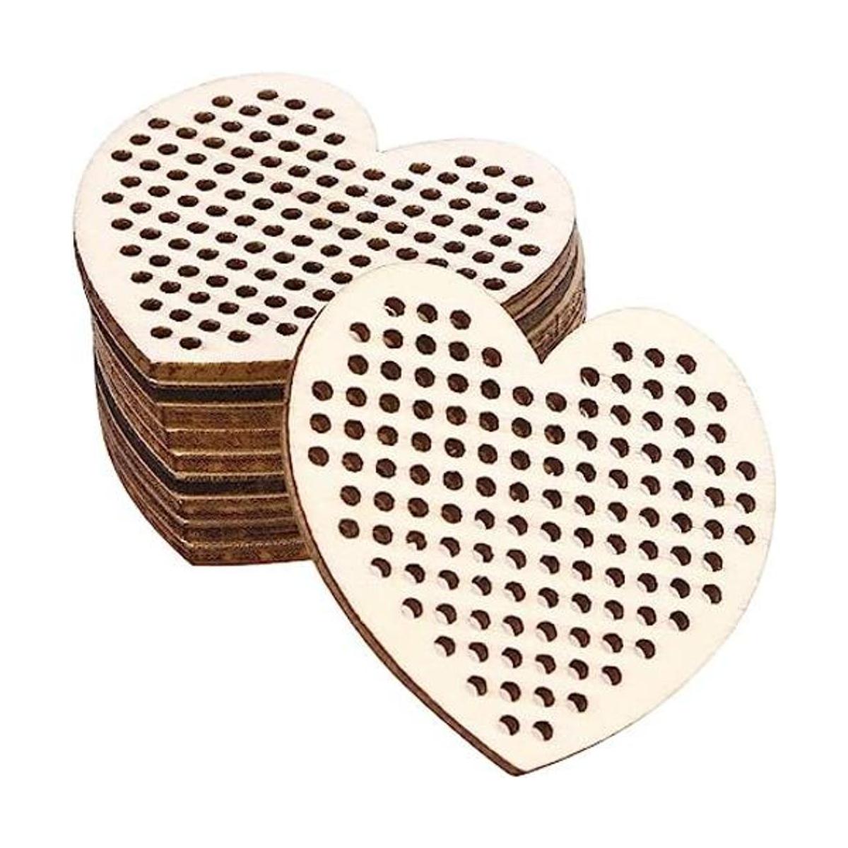 Amosfun 20 etiquetas colgantes de madera en forma de