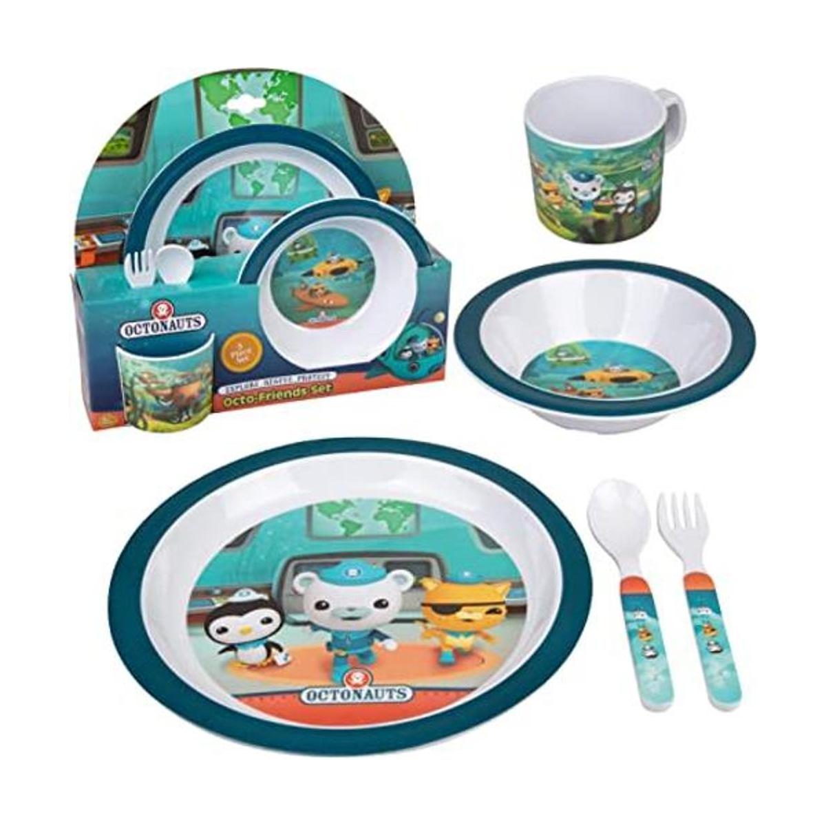 Octonauts 5 Pc Mealtime Feeding Set for Kids and Toddlers