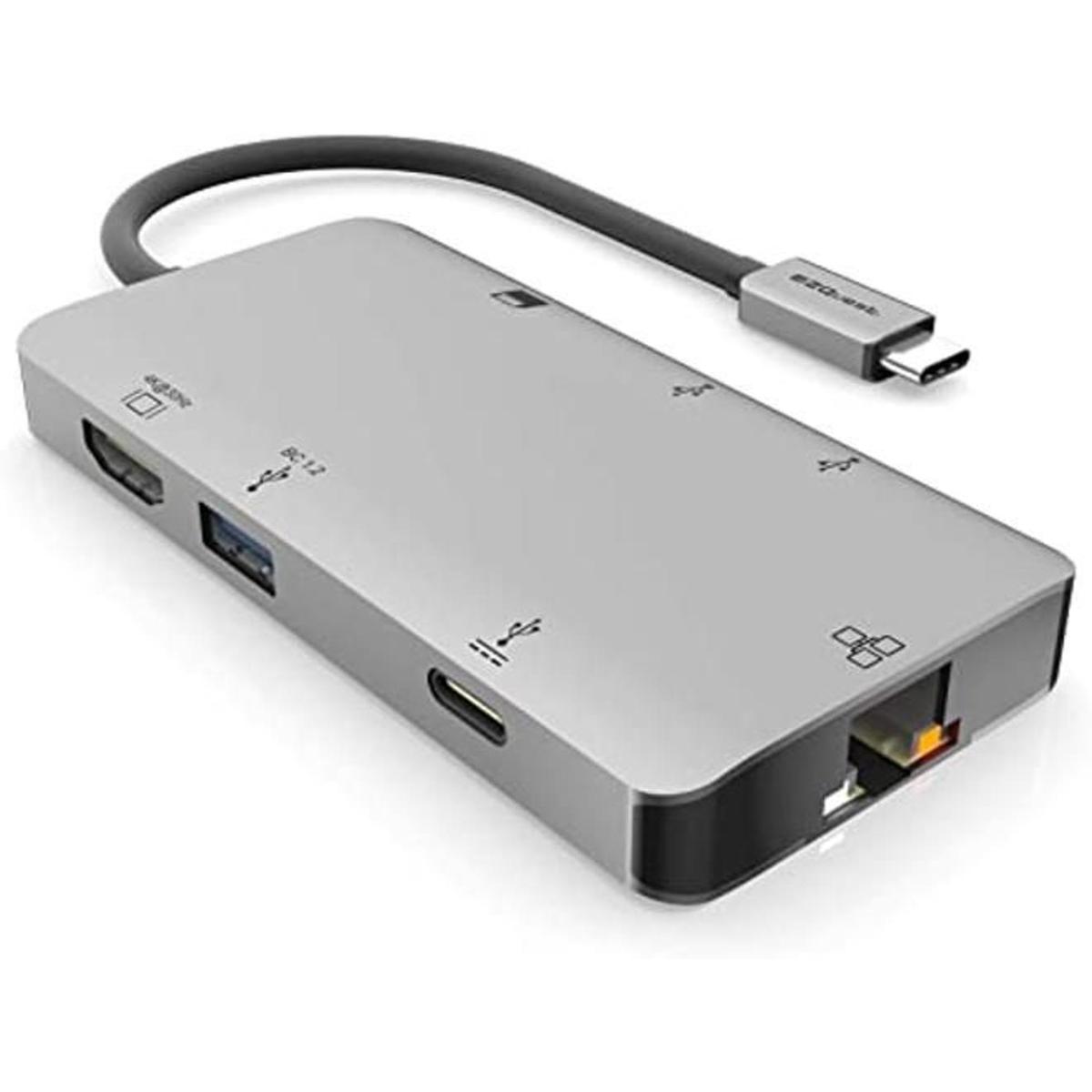EZQuest Adaptador de concentrador multimedia USBC de 8