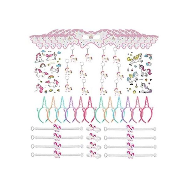 Unicorn Party Favors Supplies 50 unidades de artículos de_1
