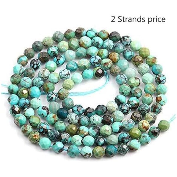 Cuentas de Turquois africana naturales facetadas