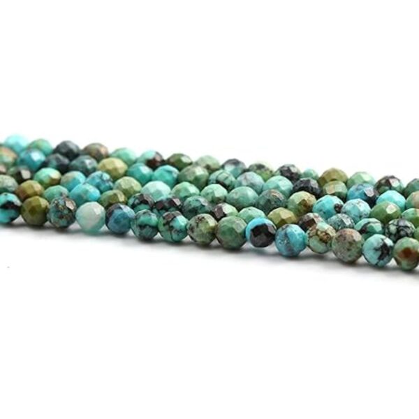 Cuentas de Turquois africana naturales facetadas