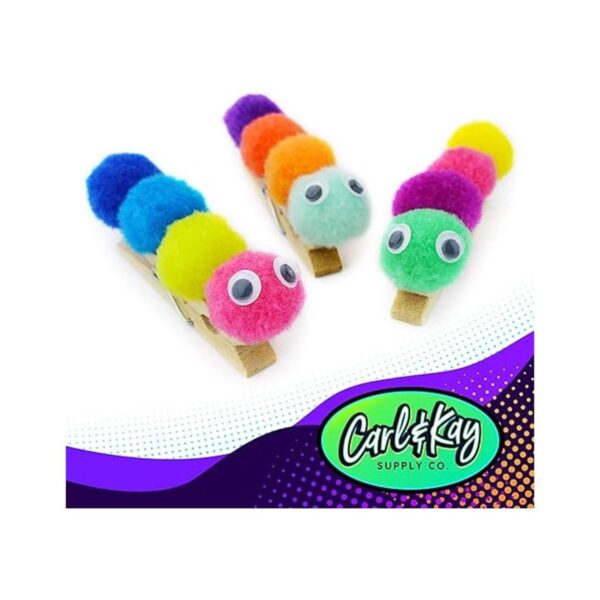 Carl Kay 400 piezas pompones de 350 de 1 pulgada y 50