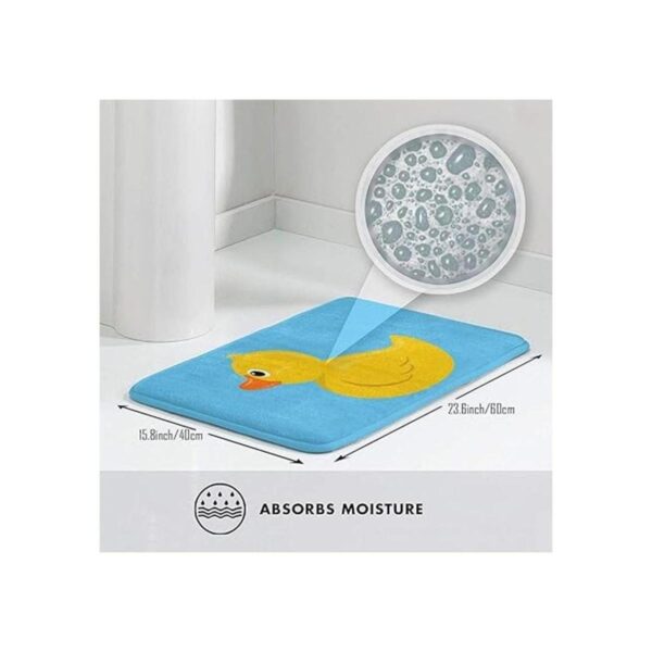 NGFF Alfombra de baño de goma amarilla de pato azul_3