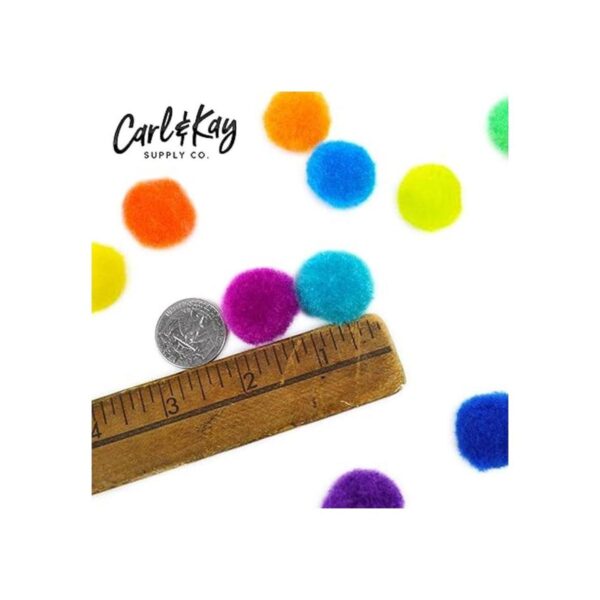 Carl Kay 400 piezas pompones de 350 de 1 pulgada y 50