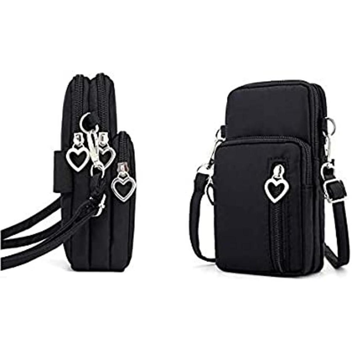 Bolso bandolera Oxford con cremallera para teléfono