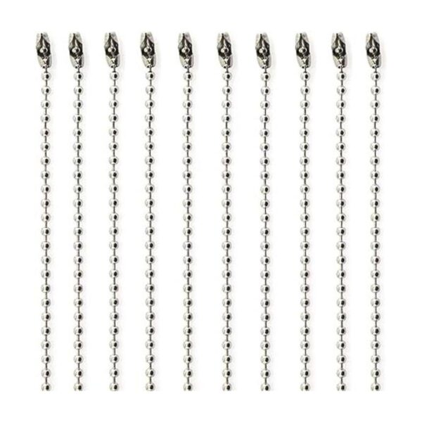 Tegg 10 piezas DIY tono plata 316L acero inoxidable 0.094_1