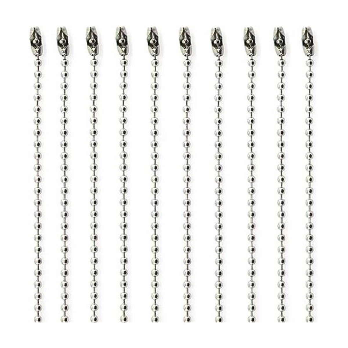 Tegg 10 piezas DIY tono plata 316L acero inoxidable 0.094