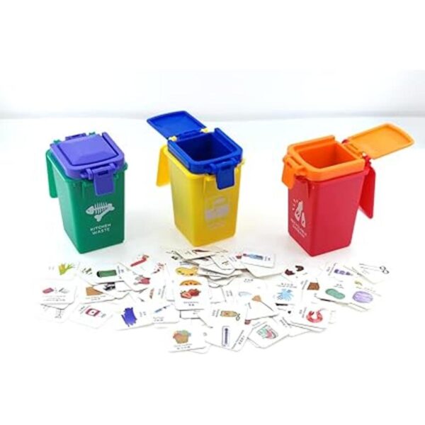 Nuanmu Cubo de basura de juguete para niños 2 estilos de_4