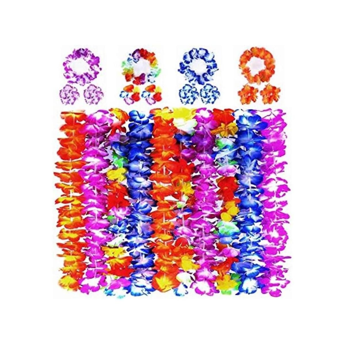 GINMIC Leis hawaianas para adultos decoraciones de fiesta