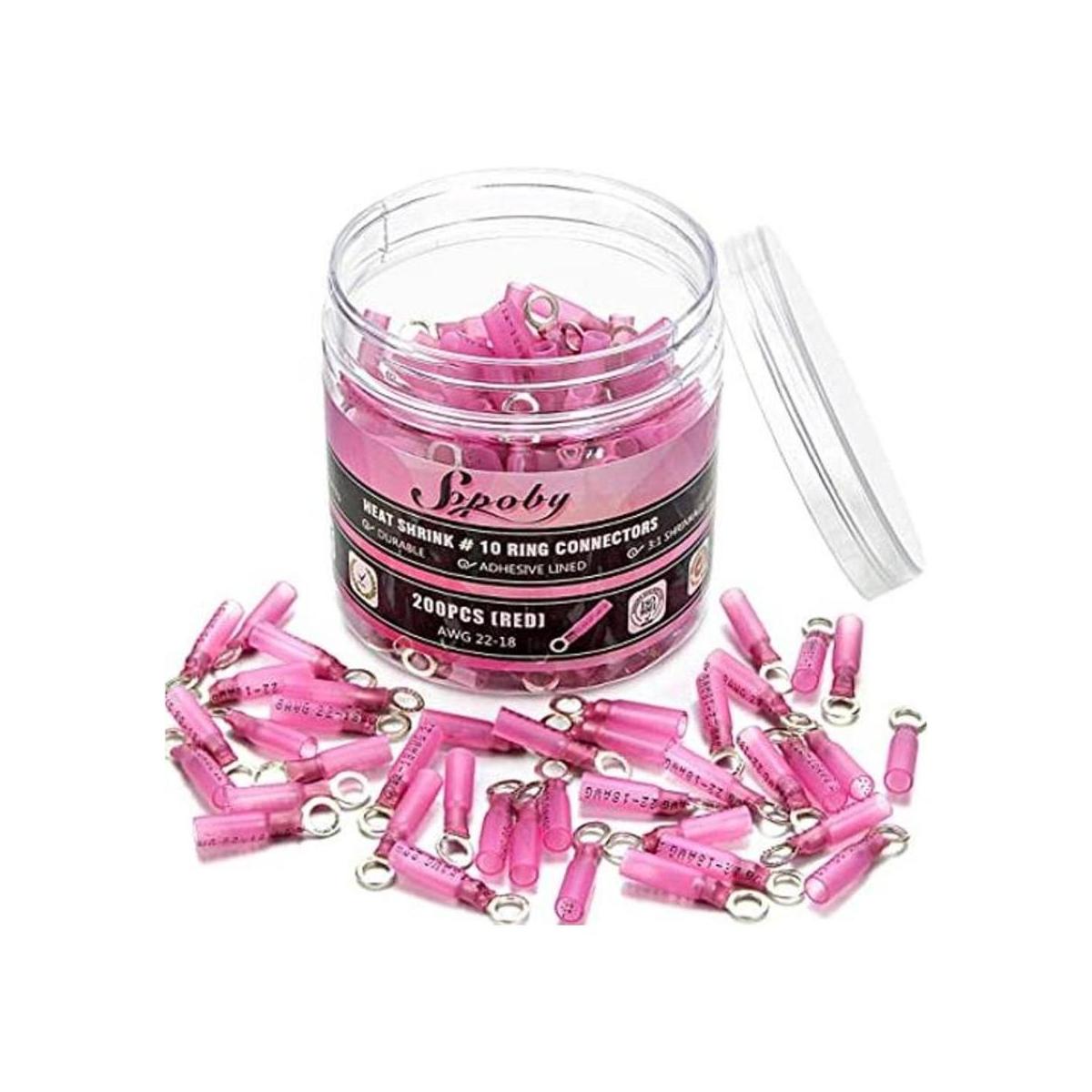 Sopoby 200 conectores de anillo termorretráctil color