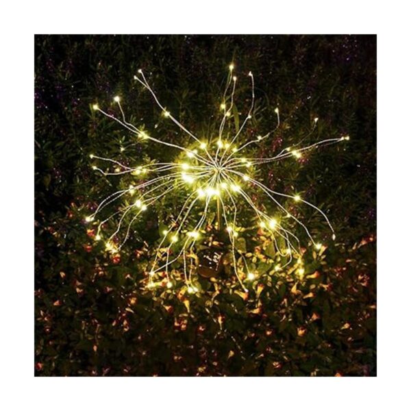 Luces solares de fuegos artificiales paquete de 2 luces