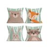 Fukeen Juego de 4 fundas de almohada decorativas de