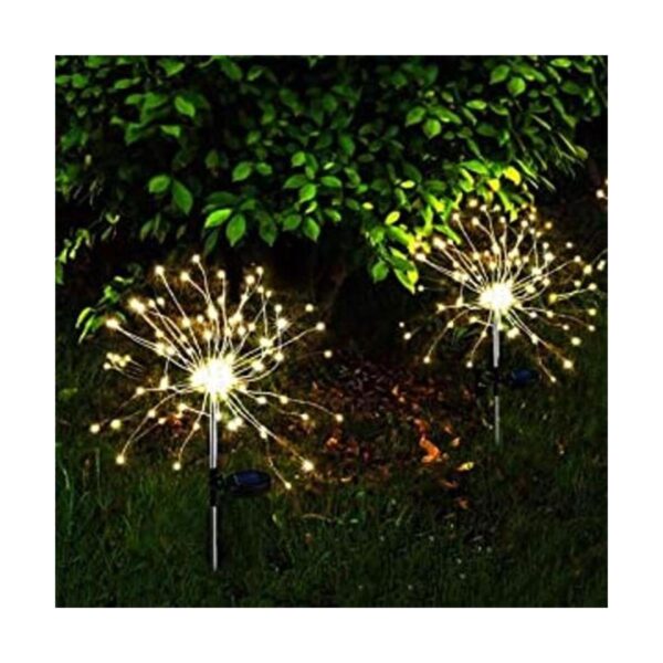 Luces solares de fuegos artificiales paquete de 2 luces