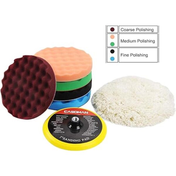 CASOMAN Kit de almohadillas de pulido y pulido de 7_3