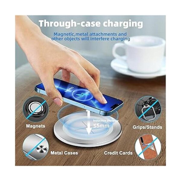 Cargador inalámbrico para teléfono celular almohadilla de_3