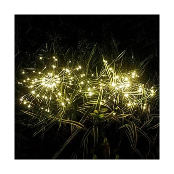Luces solares de fuegos artificiales paquete de 2 luces