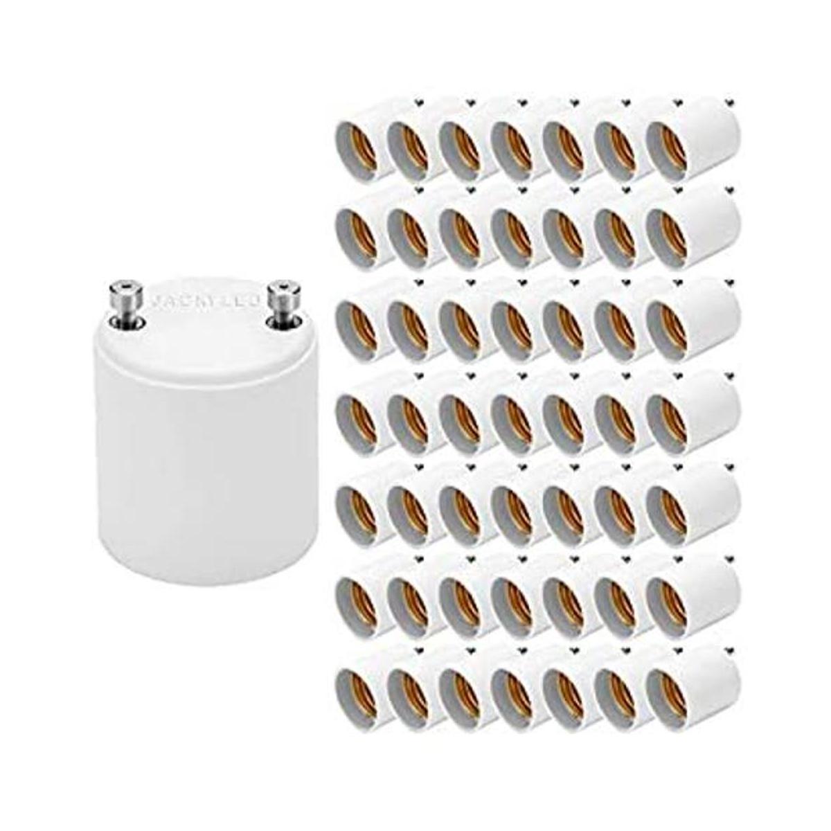Jackyled Adaptador de casquillo GU24 a E26 E27 resistente