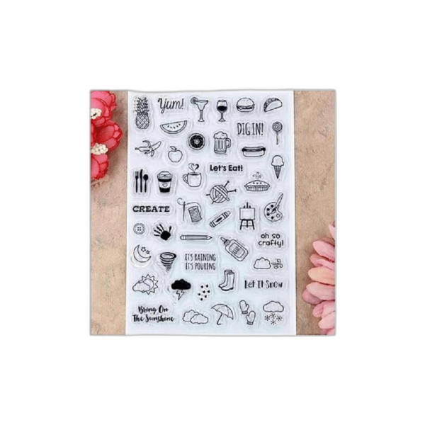 Kwan Crafts Life Icons Sellos transparentes para hacer_1