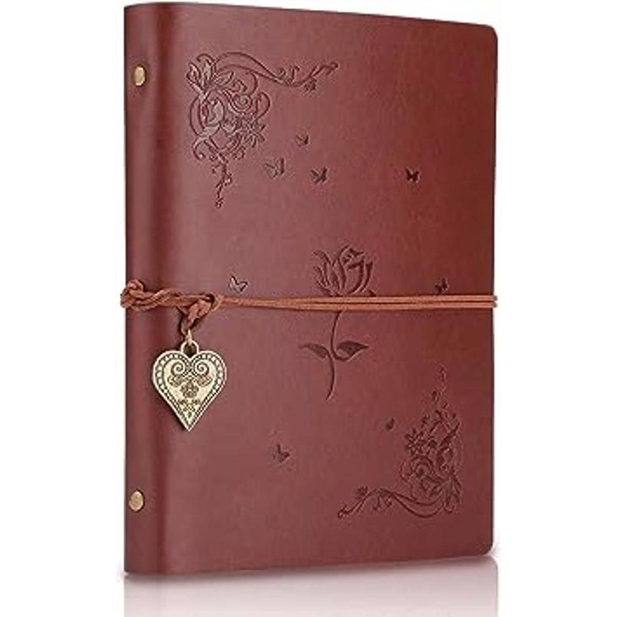 Cuaderno A5 de cuero para niñas cuaderno de bocetos de