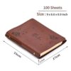 Cuaderno A5 de cuero para niñas cuaderno de bocetos de