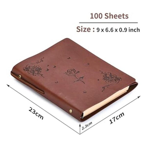 Cuaderno A5 de cuero para niñas cuaderno de bocetos de
