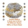 EuTengHao 600 cuentas espaciadoras para joyas