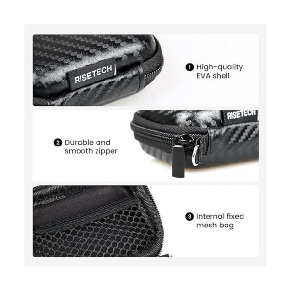 RISETECH Funda para auriculares de EVA dura bolsa de