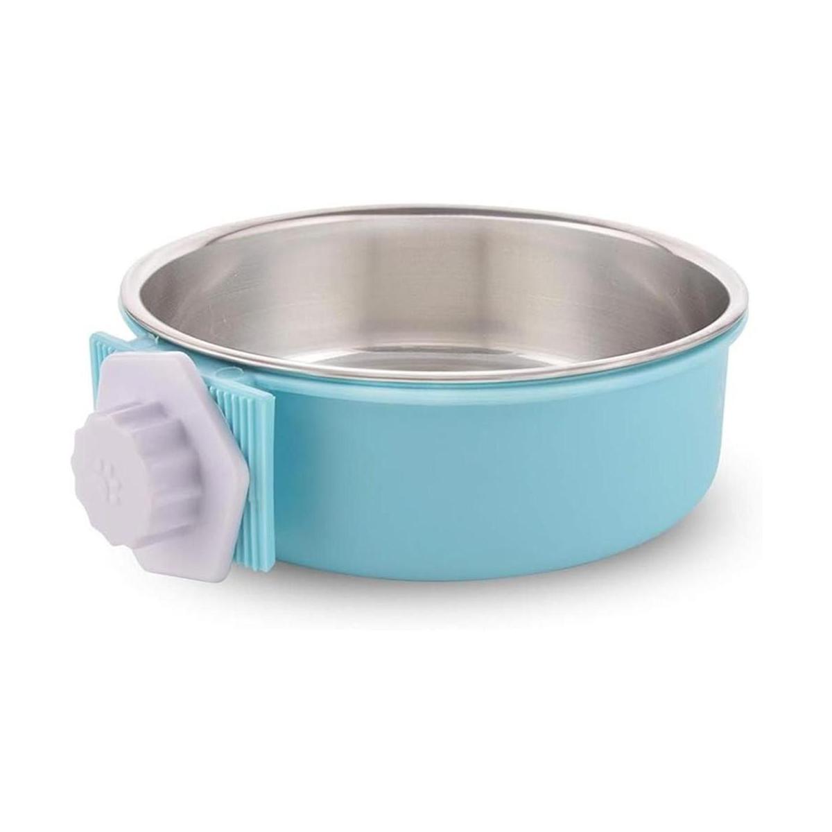 Jaula para perro cuenco extraíble de acero inoxidable