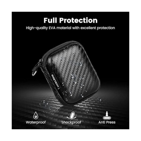 RISETECH Funda para auriculares de EVA dura bolsa de