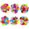 Coopay 250 piezas Flores de fieltro de tela adornos de